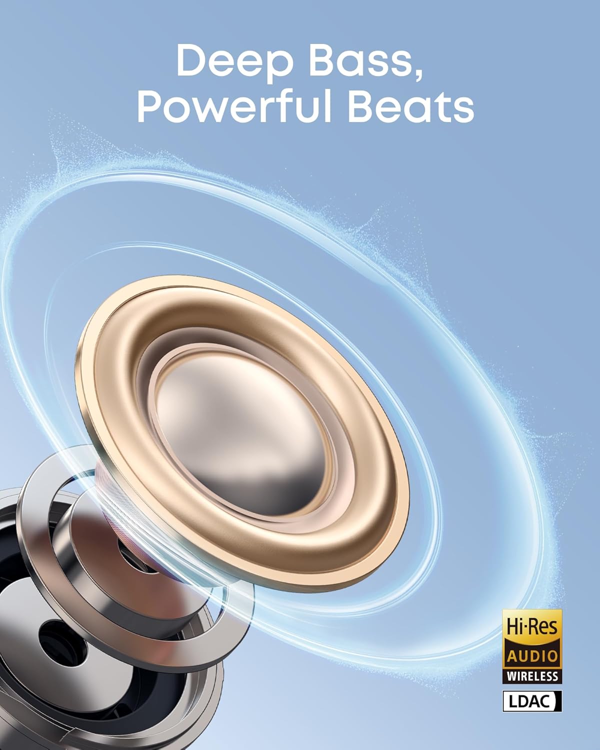 Open-Ear Headphones, Clip-On Earbuds, Ultra-Comfort, FlexiClip Design, 12mm Drivers for Powerful Bass, AI Clear Calls, 28H Playtime, Secure Fit, Hi-Res, IP55, Bluetooth 6.0