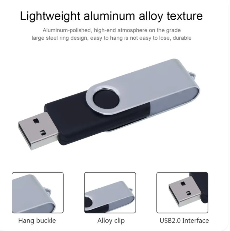 USB Flash Drive 128GB 64GB 32GB 16GB 8GB 4GB Swivel Pen Drive Portable Memory Stick USB 2.0
