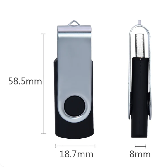 USB Flash Drive 128GB 64GB 32GB 16GB 8GB 4GB Swivel Pen Drive Portable Memory Stick USB 2.0