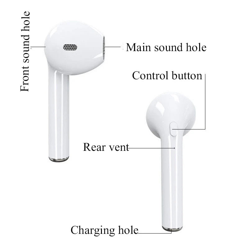 Wireless Bluetooth Earbuds with Charging Case & Touch Control